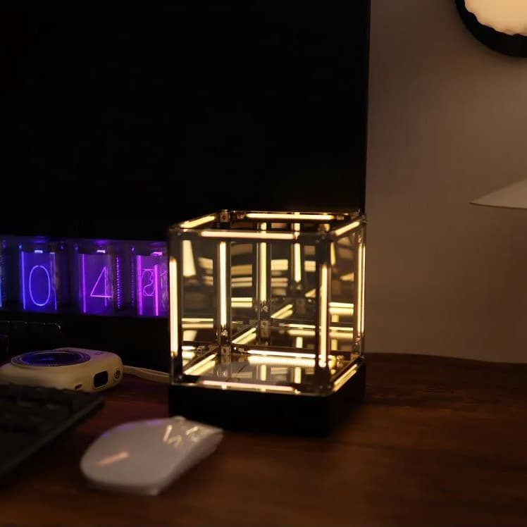 Tempo atmosfera luzes coleção feita à mão sala de jogos Desktop atmosfera ornamentos presentes de aniversário meninos cr