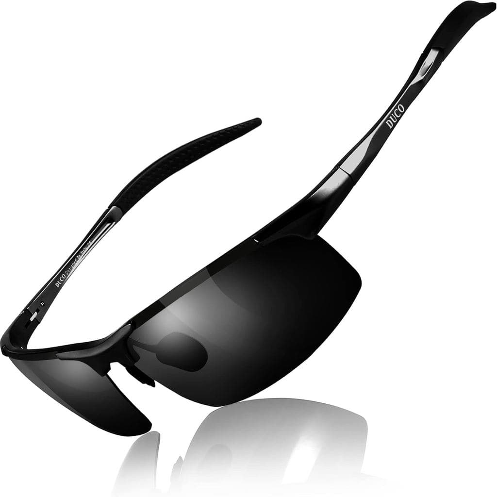 Óculos de sol polarizados esportivos masculinos DUCO, óculos de sol masculinos com proteção UV 8177s
