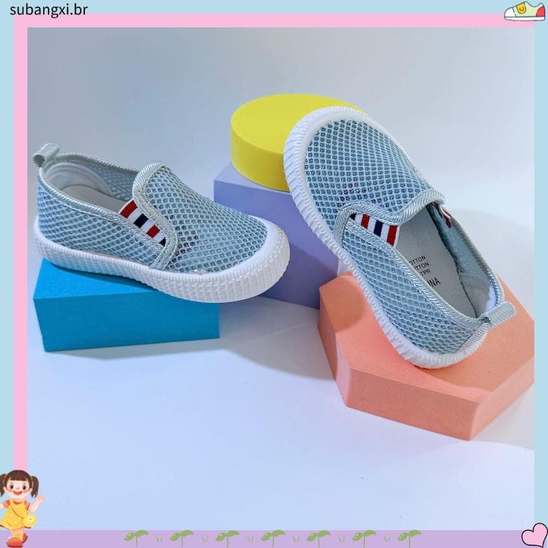 20 26 verão novo estilo respirável leve confortável meninos meninas sapatos de malha Casual antiderrapante sola macia co