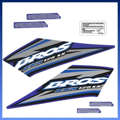 Kit Faixa Adesivo NXR Bros 2005 125 KS ES 150 ESD Cores Variadas