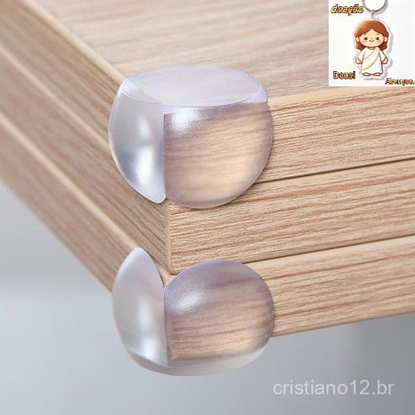 4 Unidades Protetor De Quina Silicone Mesa Segurança Para Crianças E Bebes Proteção