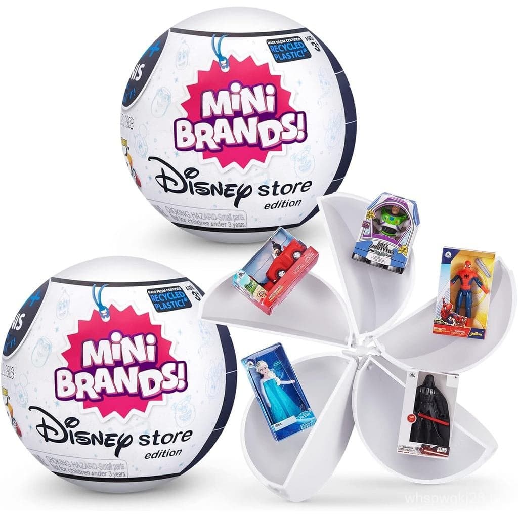 5 Brinquedos Colecionáveis Surpresa da Disney Mini Brands da ZURU - Ótimas Opções para Presentes de Natal - Edição Disne