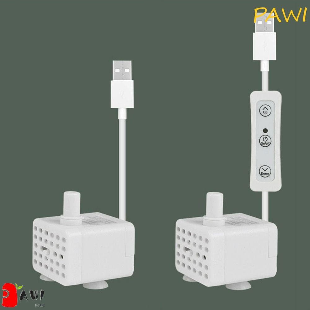 Bomba Submersível USB Para Aquário PAWI , Mini 130L/H De Fonte Ajustável
