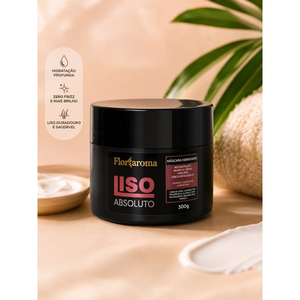 Máscara Hidratante Liso absoluto 300g - FLOR & AROMA