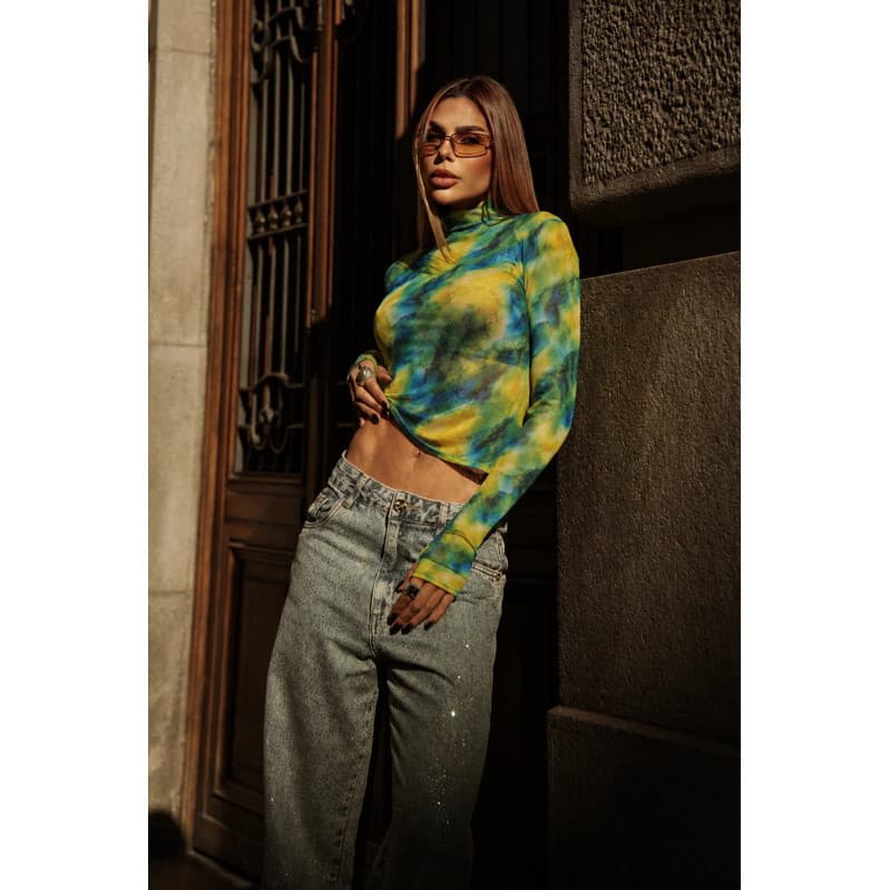 Blusa Feminina Justa Tule Brasil Verde Amarelo Copa 2026 Moda Blogueira