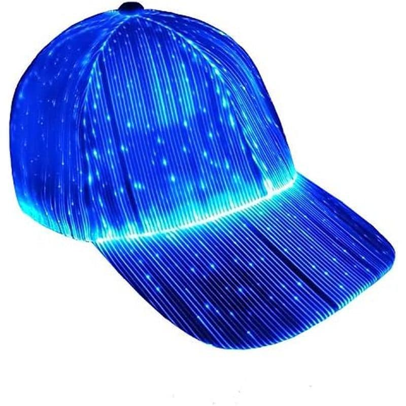 Boné De Fibra Óptica Ruconla Chapéu led Com 7 Cores Luminosas E Brilhantes Chapéus De Beisebol EDC Carregamento USB Acen