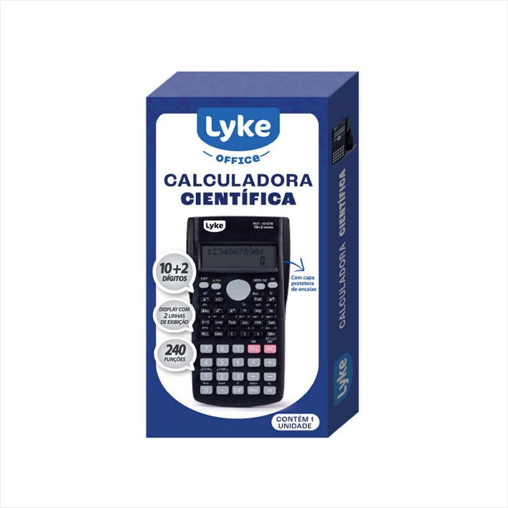 Calculadora LYKE cientifica completa 240 Funções
