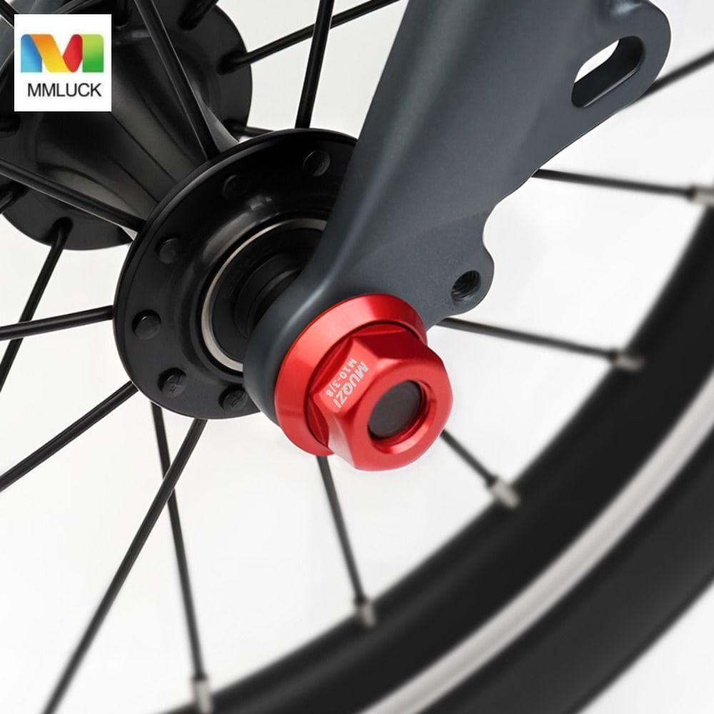 DARBY 2 Peças De Porca De Cubo De Bicicleta , Parafuso De Eixo Traseiro Antiferrugem De Liga De Alumínio , Acessórios M9