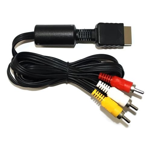 Cabo Av Audio Video Rca Compatível Playstation Ps1 Ps2 Ps3 2 Metros