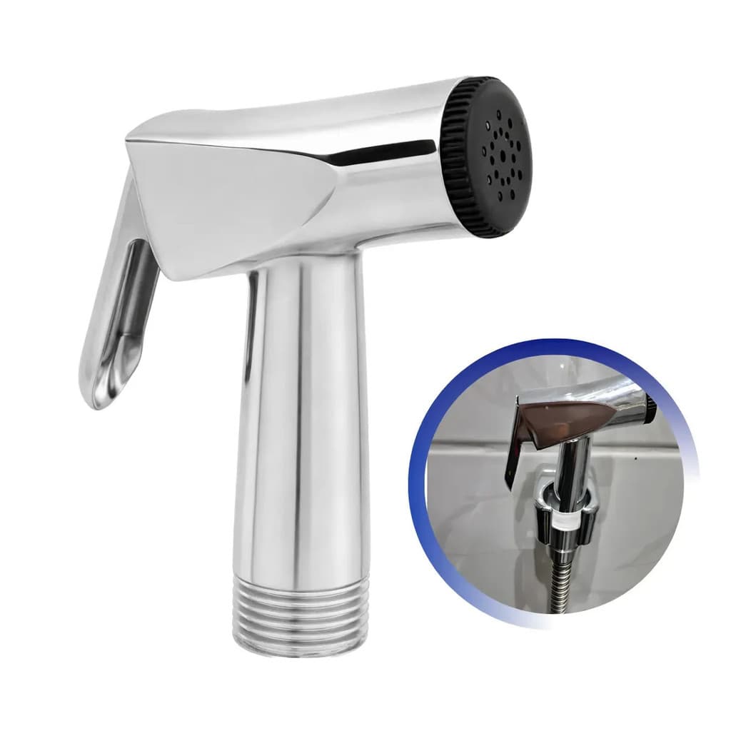 Gatilho Em Metal Cromado Para Ducha Manual E Ducha Higiênica Acabamento Brilhante