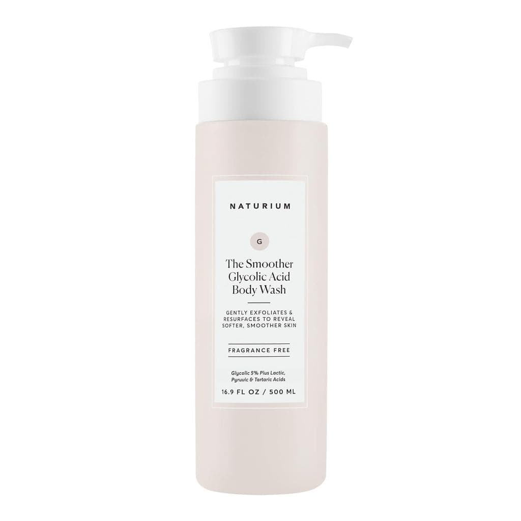 Naturium The Smoother Sabonete Corporal Esfoliante com Ácido Glicólico, Limpador Suave e Suavizante, 16,9 oz XP4Z