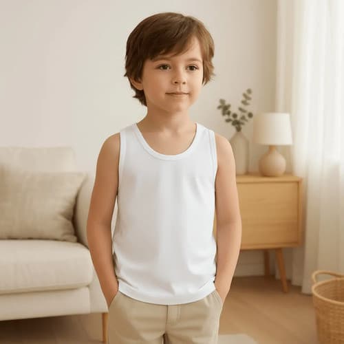 Camiseta Infantil Menino Básica Malwee Regata Algodão 1-10