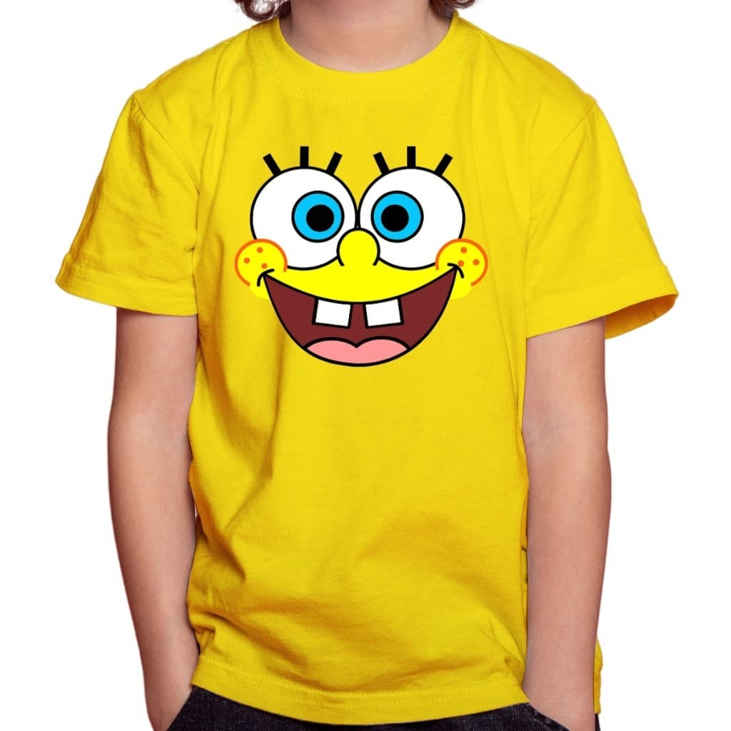 Camiseta camisa blusa Infantil Juvenil Para Menino Menina Bob Esponja