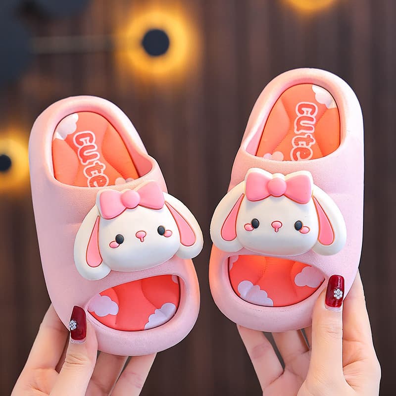 Chinelos Infantis Para Meninas 2026 Novo Verão Dos Desenhos Animados Bonito Antiderrapante Interior Casa E Bebês