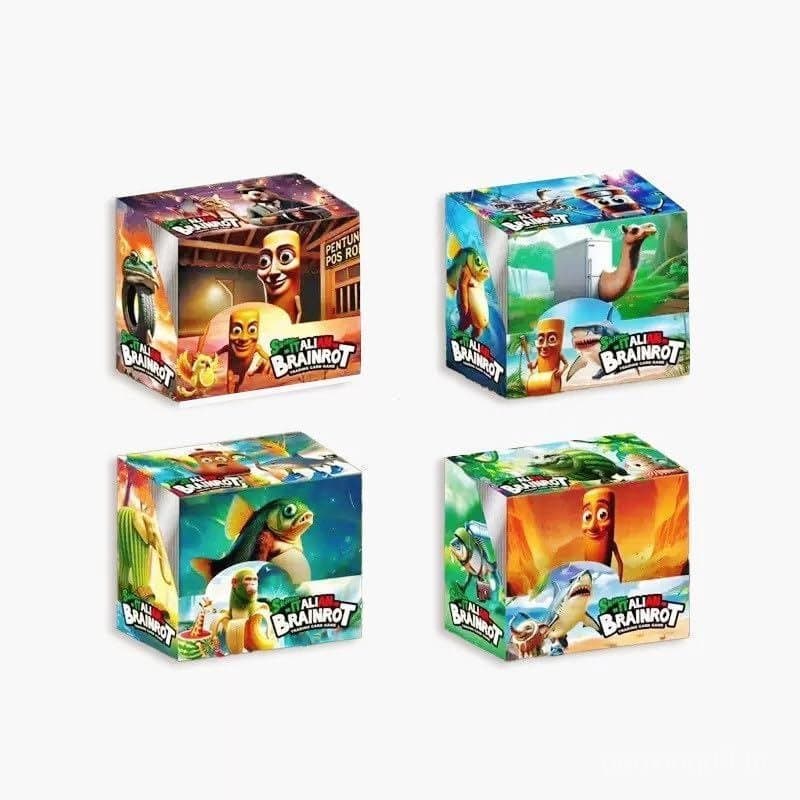 Coleção oficial de cartas italianas, 288 cartas no total: Brainrot Rot, Tralalero Tralala e Tung Tung Tung Sahur, coleçã