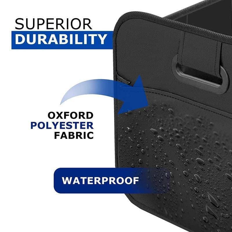 Organizador De Porta-Malas De Carro Oxford Dobrável TSBR Alças Reforçadas Multipartments .