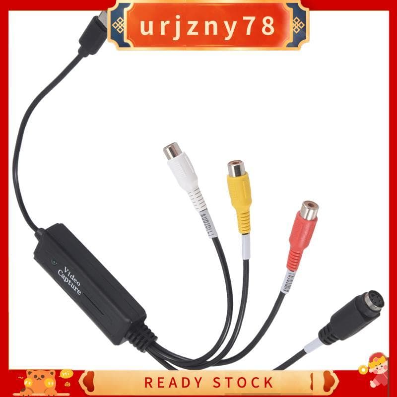 1 PCS AV Para USB C Conversor Adaptador De Placa De Captura De Vídeo NTSC PAL S/Composto