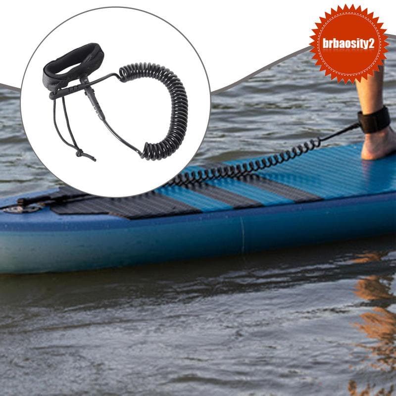 [Brbaosity2] Proteção De Corda Para Pés De Prancha De Surf , Resistente , Trela Pranchas Enrolada Mola , De Segurança Lo