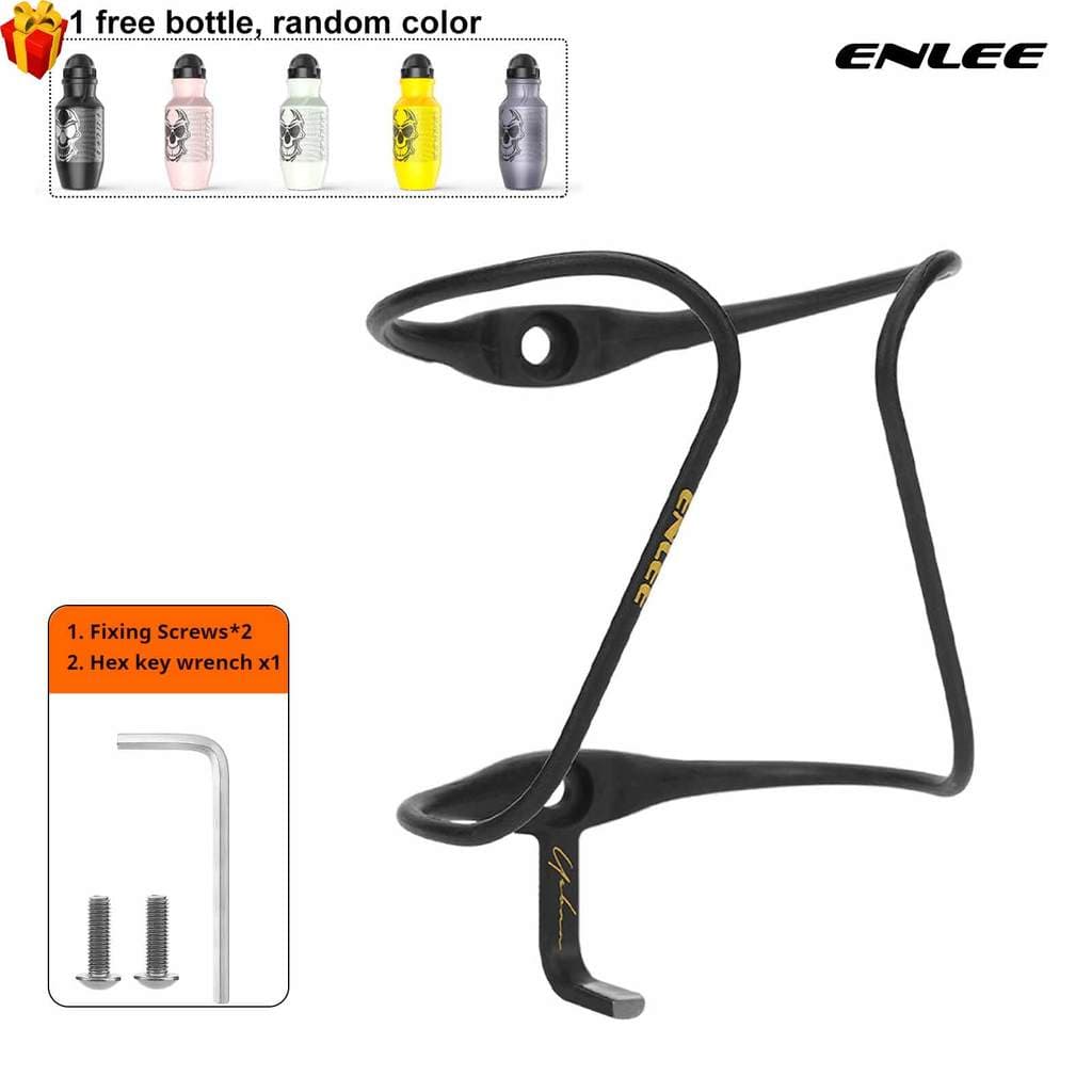ENLEE Leve Fibra De Carbono Montagem Estrada Bicicleta Ciclismo Garrafa Água Titular Gaiola Bebida Rack