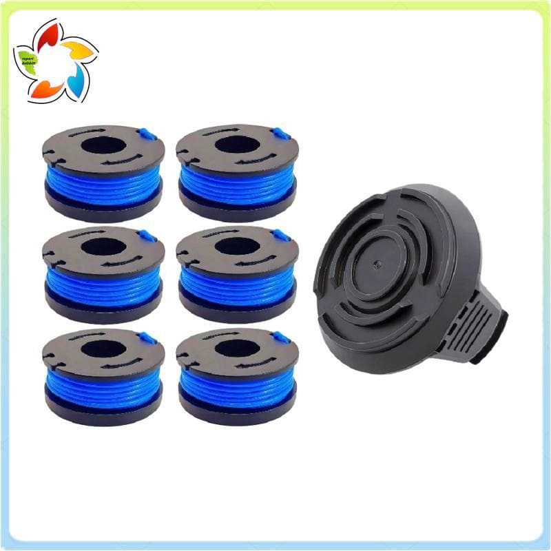 1 Conjunto Aparador 6 Carretel E 1 Tampa Para Porto Frete 19115C-B 20V Diâmetro Material Resistente Ao Desgaste
