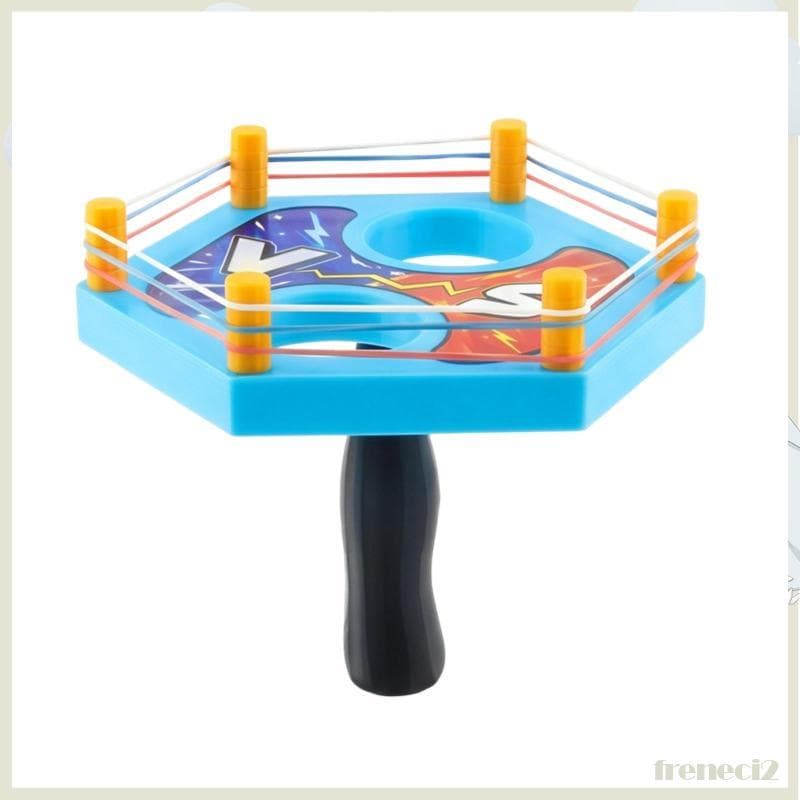 [Freneci2] Arena De Guerra De Polegar Interativo De Plástico Azul Cordas Elásticas Jogo De Boxe Gráficos De Estilo Cômic