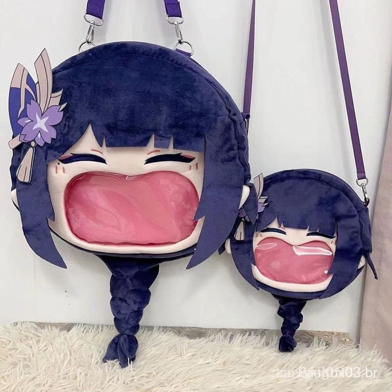 Bolsa de Pelúcia Yuanshen Thunder God Big Mouth Pain, Merchandising Geral de Anime e Jogos, Bolsa de Pelúcia Lightning P