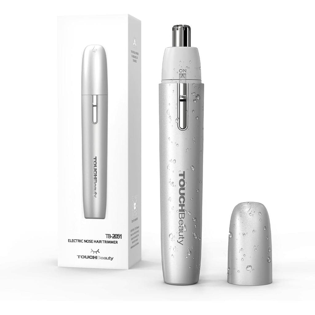 TOUCHBeauty Aparador Elétrico de Pelos do Nariz para Mulheres, Indolor e Portátil, Ponta Redonda Hipoalergênica, Aparado