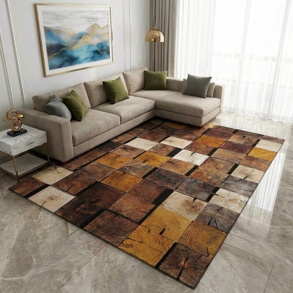 Tapete Belga Estampado 2,00 x 1,40m Para Sala Quarto De Luxo - Lançamentos Exclusivos