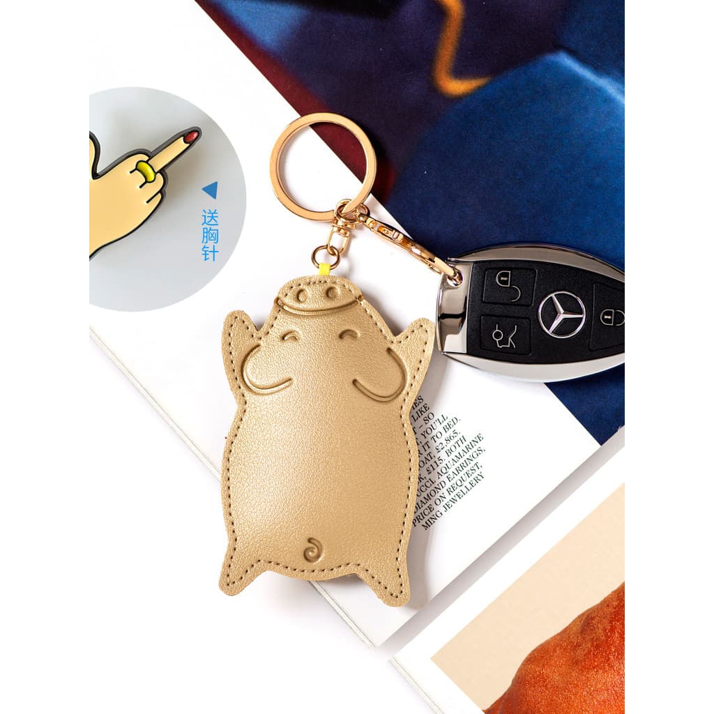 Novo produto dos desenhos animados chaveiro pingente criativo carro chaveiro masculino feminino chaveiro saco p