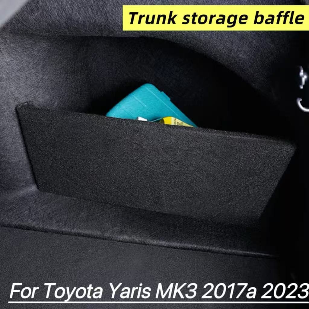 2 Pçs Defletor De Armazenamento Do Porta-Malas Divisória Lateral Da Traseira Para Toyota Yaris MK3 2017a 2023