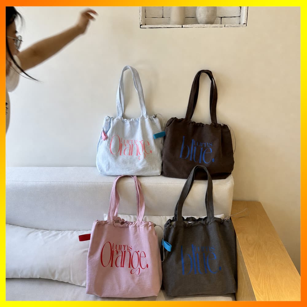 Sacola Média Com Cordão , Bolsa Retangular Horizontal Doce , Espaçosa , Casual Para Transportar Cosméticos , Campus , Es