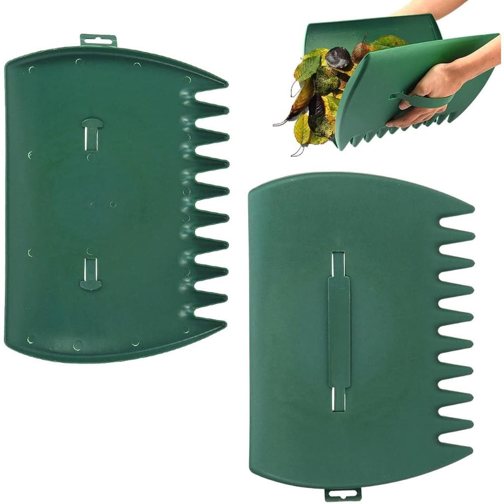 2 peças de pás coletoras de folhas, coletor de folhas para recolher folhas do jardim, lixo, restos de grama, leve e efic