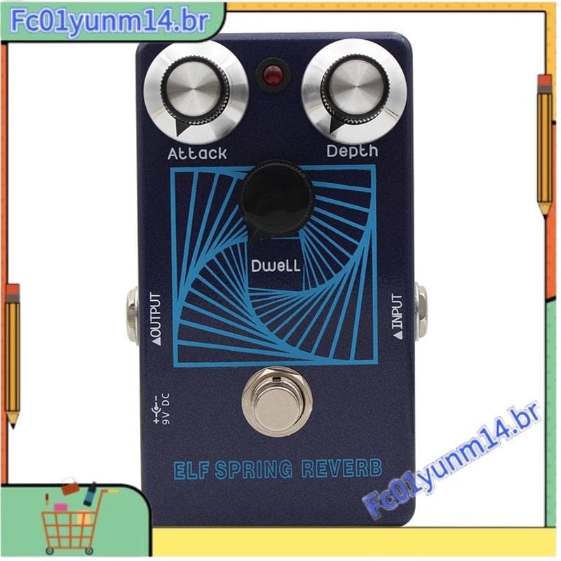 Pedal De Efeito De Guitarra De Reverberação Analógico/Digital Assustador-SPRING Reverb , Por Voz Vintage , True Bypass