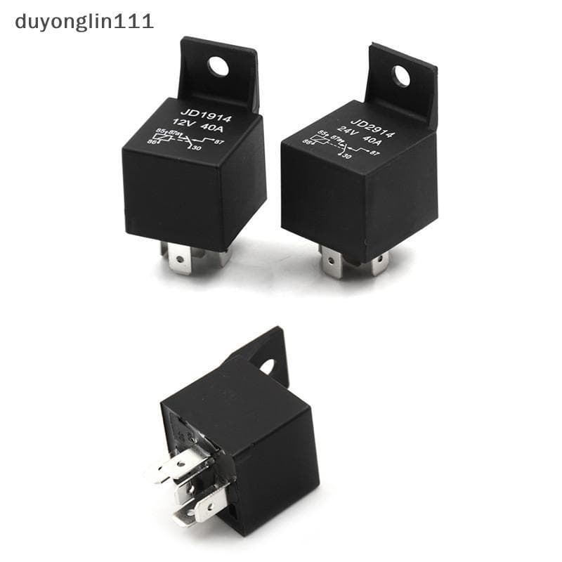 (duyonglin111) Relé De Carro De 5 Pinos 40A Automotivo Normalmente Aberto DC 12V/24V Relés Para Luz Principal Novo