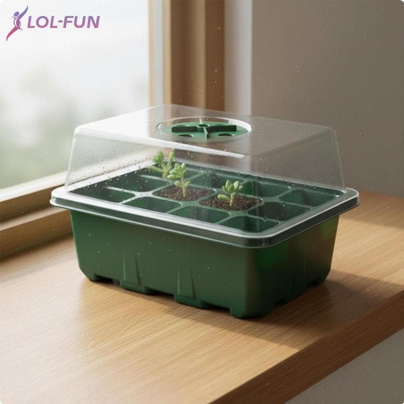 [Brcolaxi1] Bandeja Inicial De Mudas Material Espesso Tampa Transparente Caixa De Germinação De Plantas Para Uso Pré-Fab