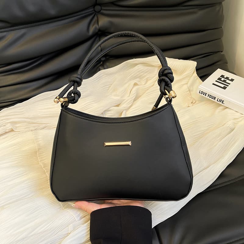 Bolsa de Ombro Versátil para Mulheres 2025 Nova Bolsa Casual Simples Transfronteiriça Estilo Coreano Moda para o Dia a D