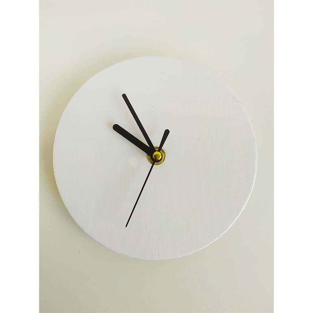 Diy relógio artesanal caseiro mostrador facial auxiliares de ensino 15cm em branco placa redonda pintura conjunto comple