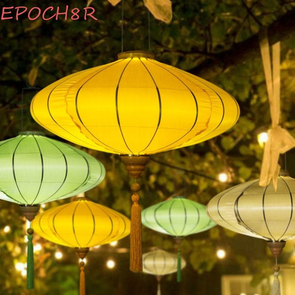 Lanterna Vietnamita Retrô EPOCH8R , Antiga Portátil De Tecido Artesanal Para Festival De Meio Outono
