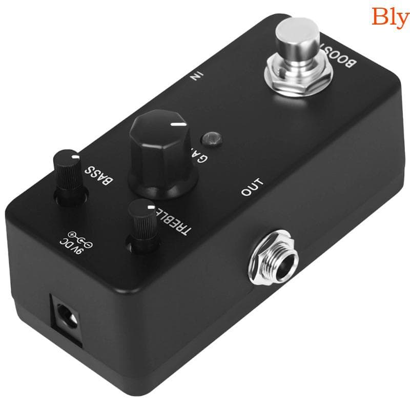Pedal Efeito Guitarra Elétrica Bly Booster Bypass Dispositivo Dois Segmentos Pedalboard