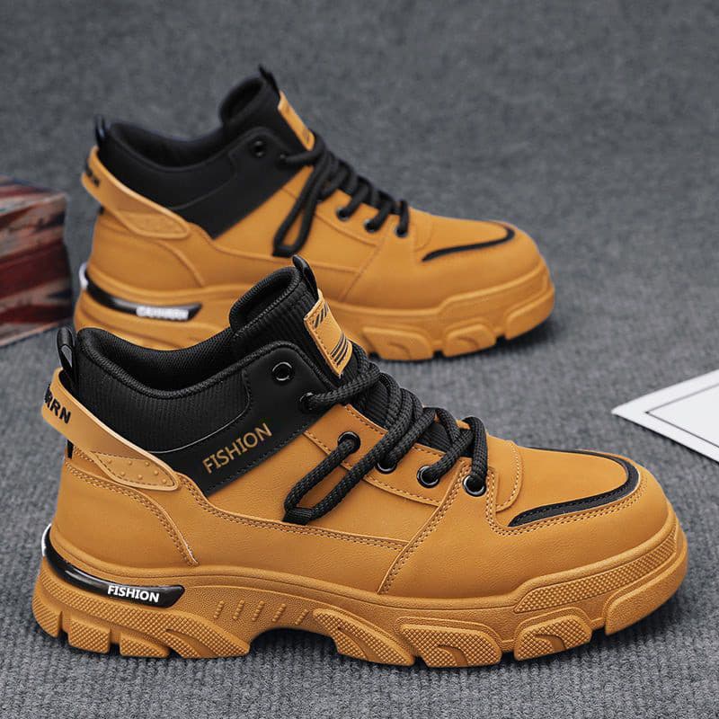 [Estoque pronto] Botas Martin Sapatos Masculinos 2026 Novo Estilo Primavera Antiderrapante Impermeável Resistente ao Des
