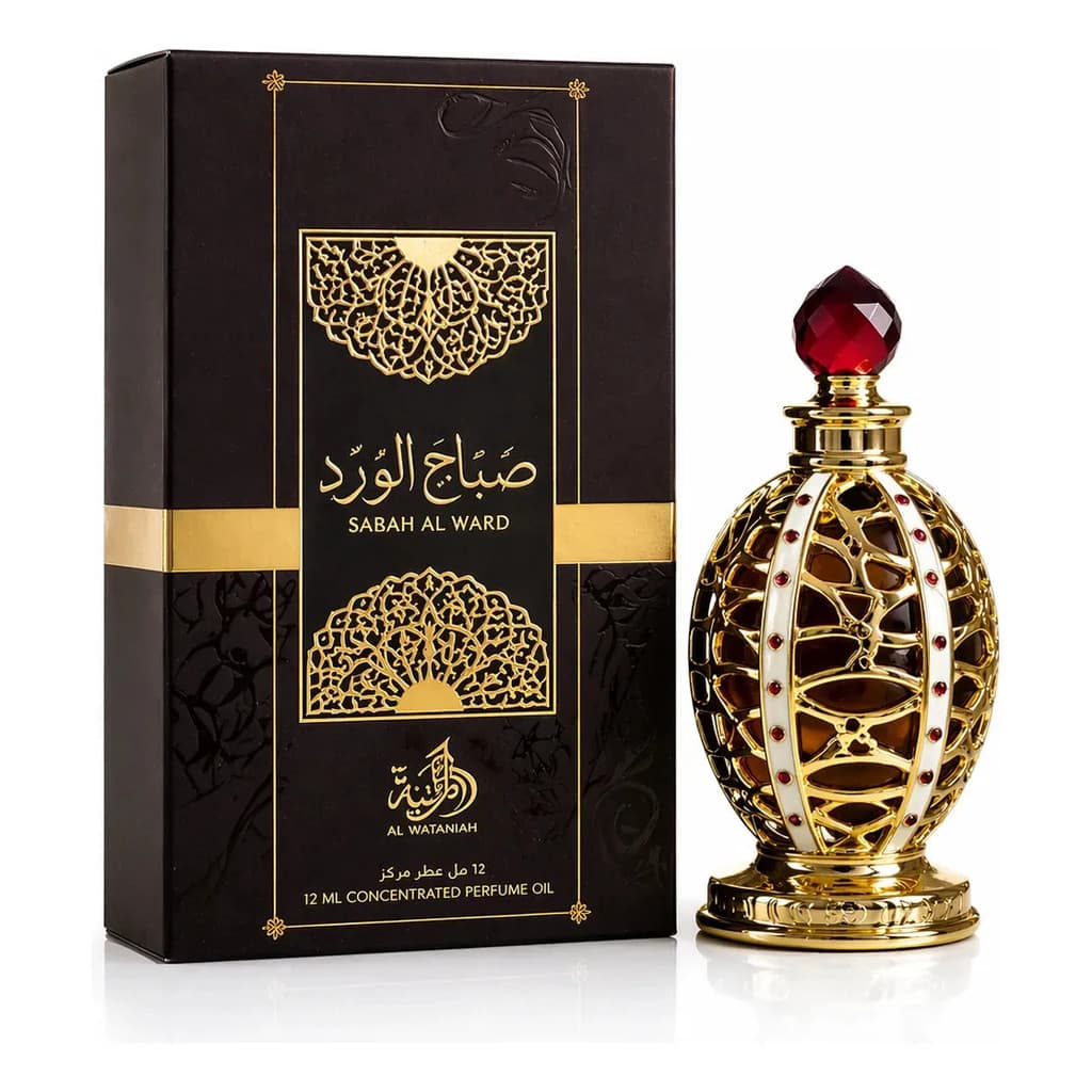 Perfume Sabah Al Ward Al Wataniah 12ml Oleo Concentrado Arabe
