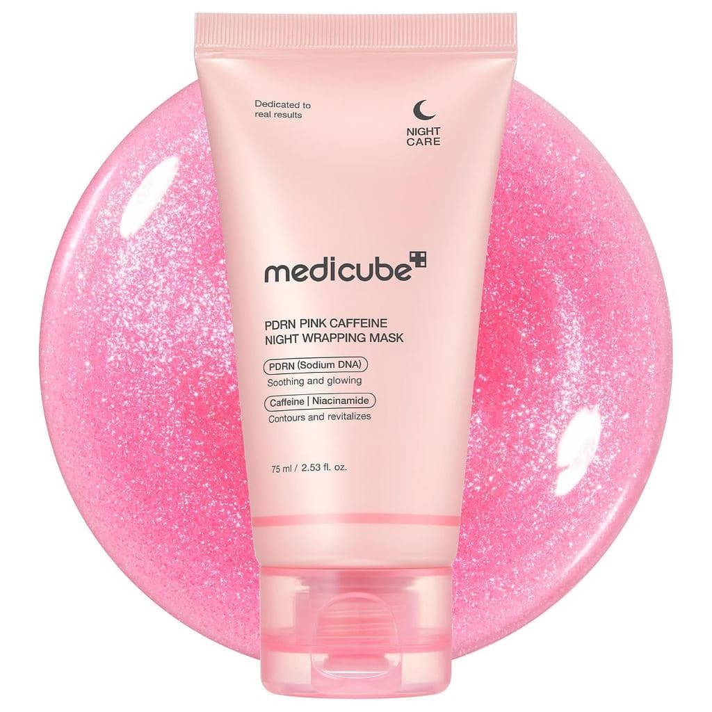 Máscara Facial Noturna Peel Off medicube Wrapping Mask PDRN Caffeine |   Firmeza, Redução de Inchaço e Hidratação |   Ca