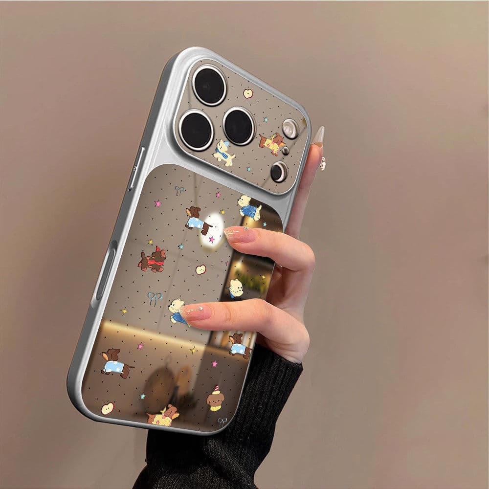 Filhote de cachorro de tela cheia adequado para Apple 17promax capa de telefone iPhone16pro novo estilo 16plus espelho 1