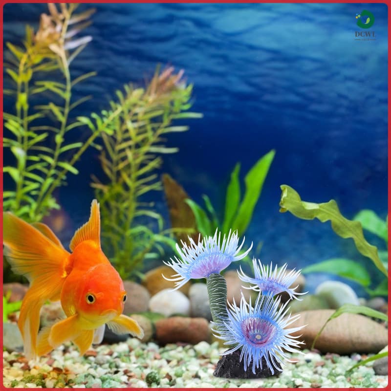 🖼️ 1Peças Ornamento Azul De Coral Para Paisagismo Aquático Em Resina
