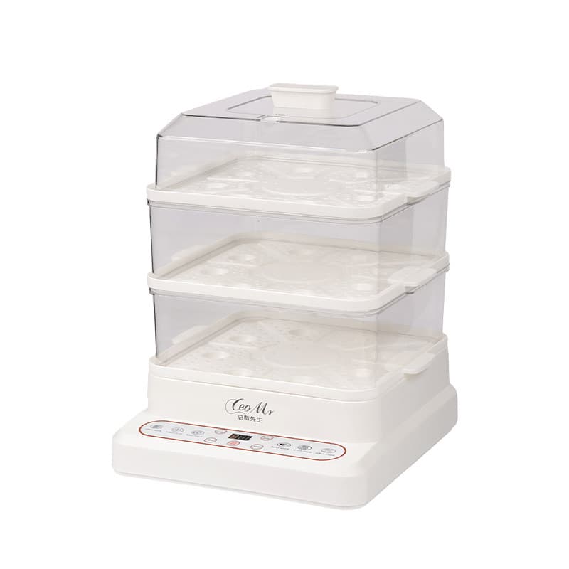 Vaporizador Elétrico De 3 Camadas , Grande Capacidade , 10L , Controle De Toque , Transparente , Multifogão , Vapor E Fe