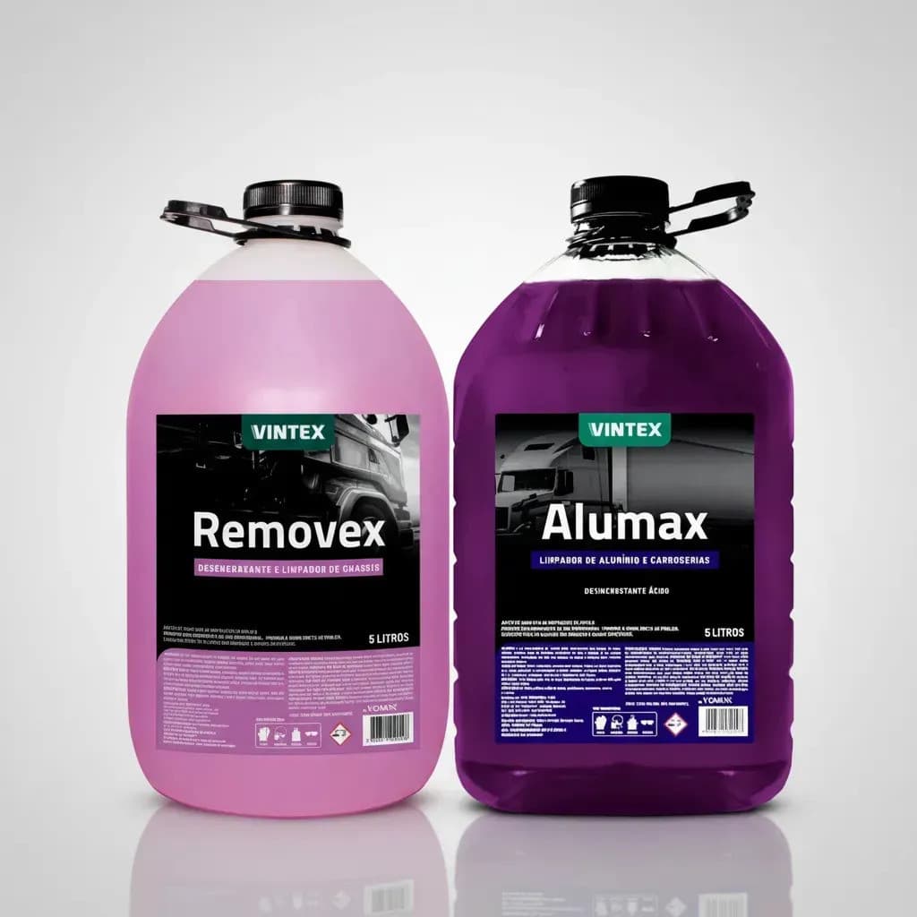 Kit Limpeza Automotiva Removex e Alumax 5l Vintex Vonixx