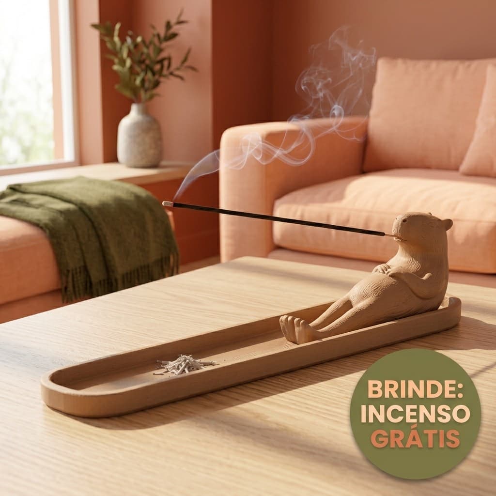 Incensário Porta Incenso Capivara Decorativo Suporte para Incenso Decorativo criativo