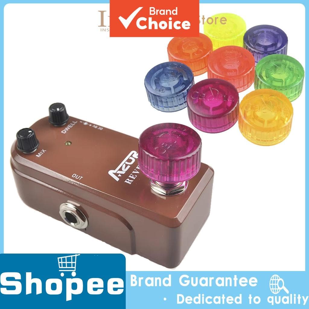 Caline P04 8 Pçs Pedal De Efeito Guitarra Elétrica Pé Prego Tampa Amplificadores Doce Cor Interruptor Toppers Botão Peça