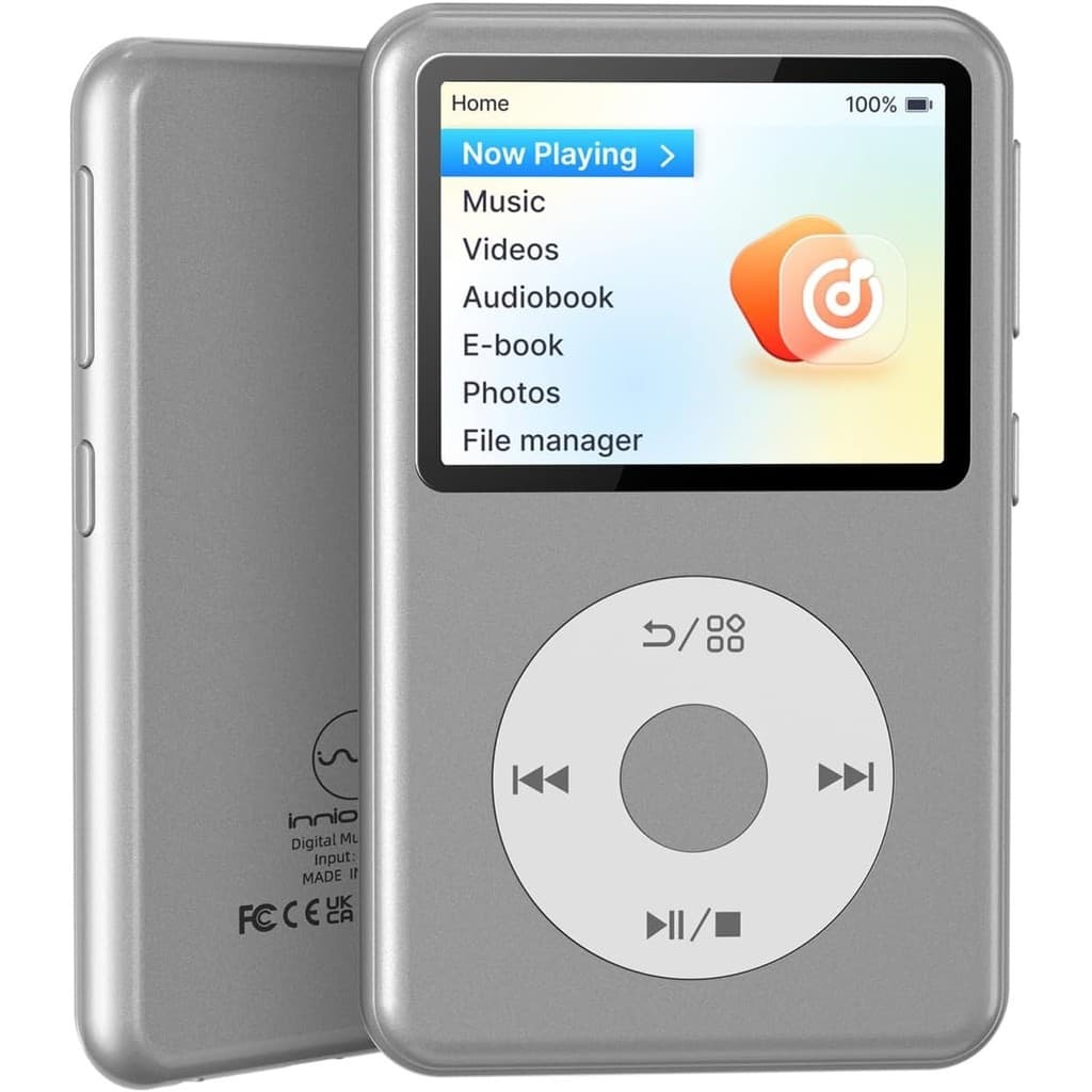 Inniais Mp3 Player Com Bluetooth , Suporte DSD DAC FLAC Sem Perdas , Reprodutor De Música Dedicado Clássico Y2 Listas De