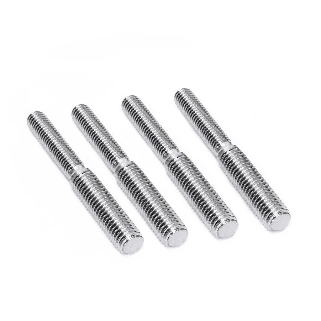 4 Peças de Parafusos de Dupla Extremidade em Aço Inoxidável 304, Fixadores Rosqueados M8*1.25 a M10*1.5 (M8 a M10)